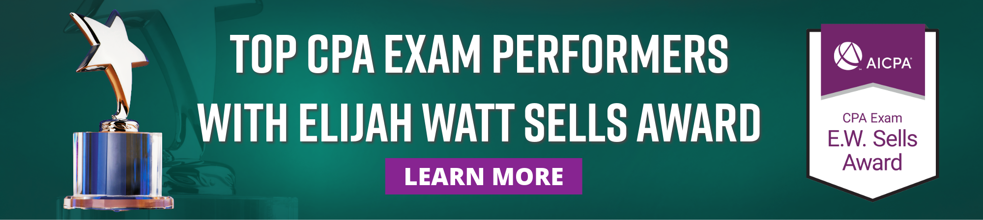 AICPA and NASBA Recognize Top CPA Exam Performers with Elijah Watt Sells Award