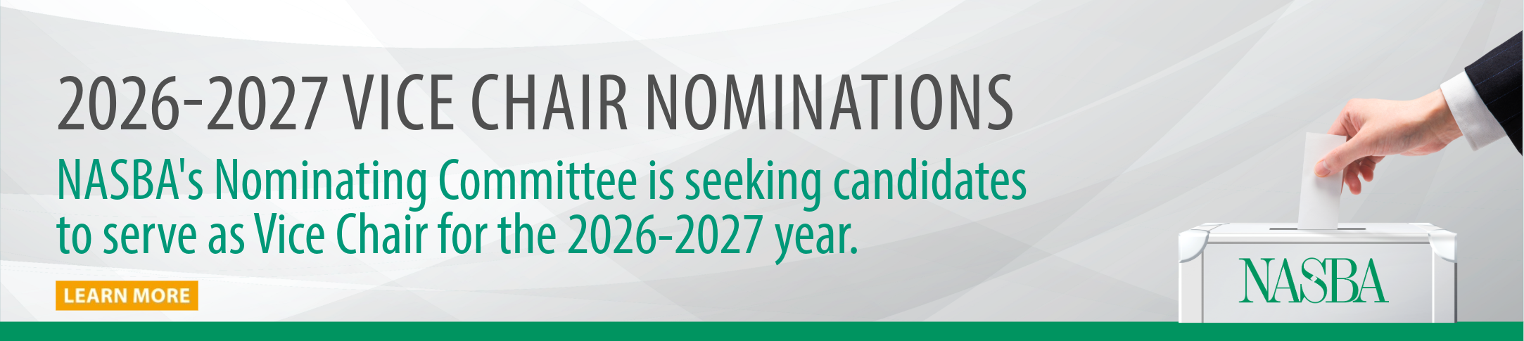 vice chair homepage banner